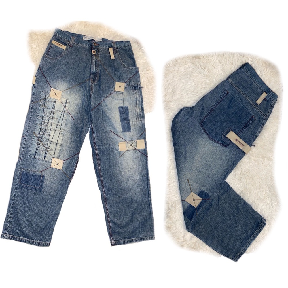 Vintage original patch work PACo jeans